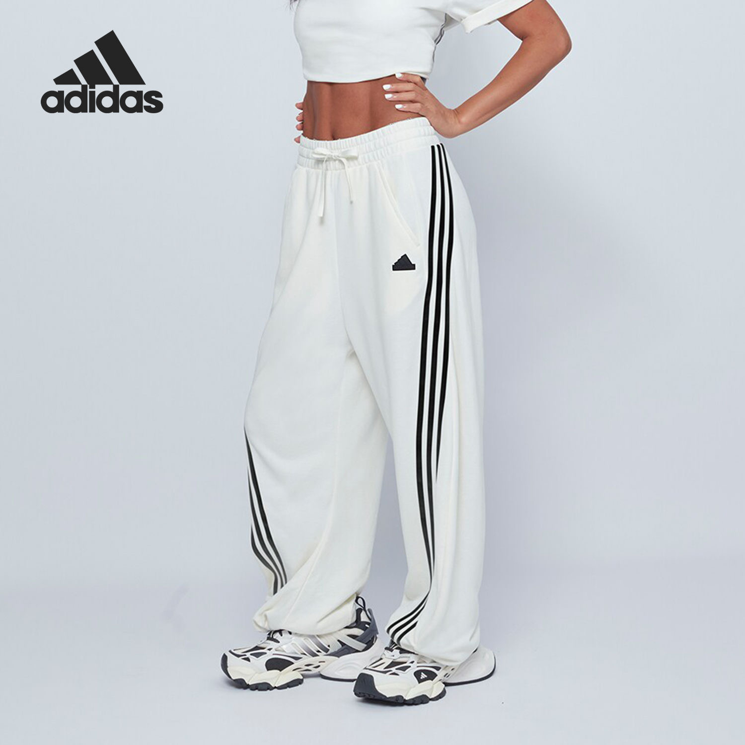 Adidas Dance INTERLOCK JOGGERS 速干复古运动休闲裤女款 JV9899