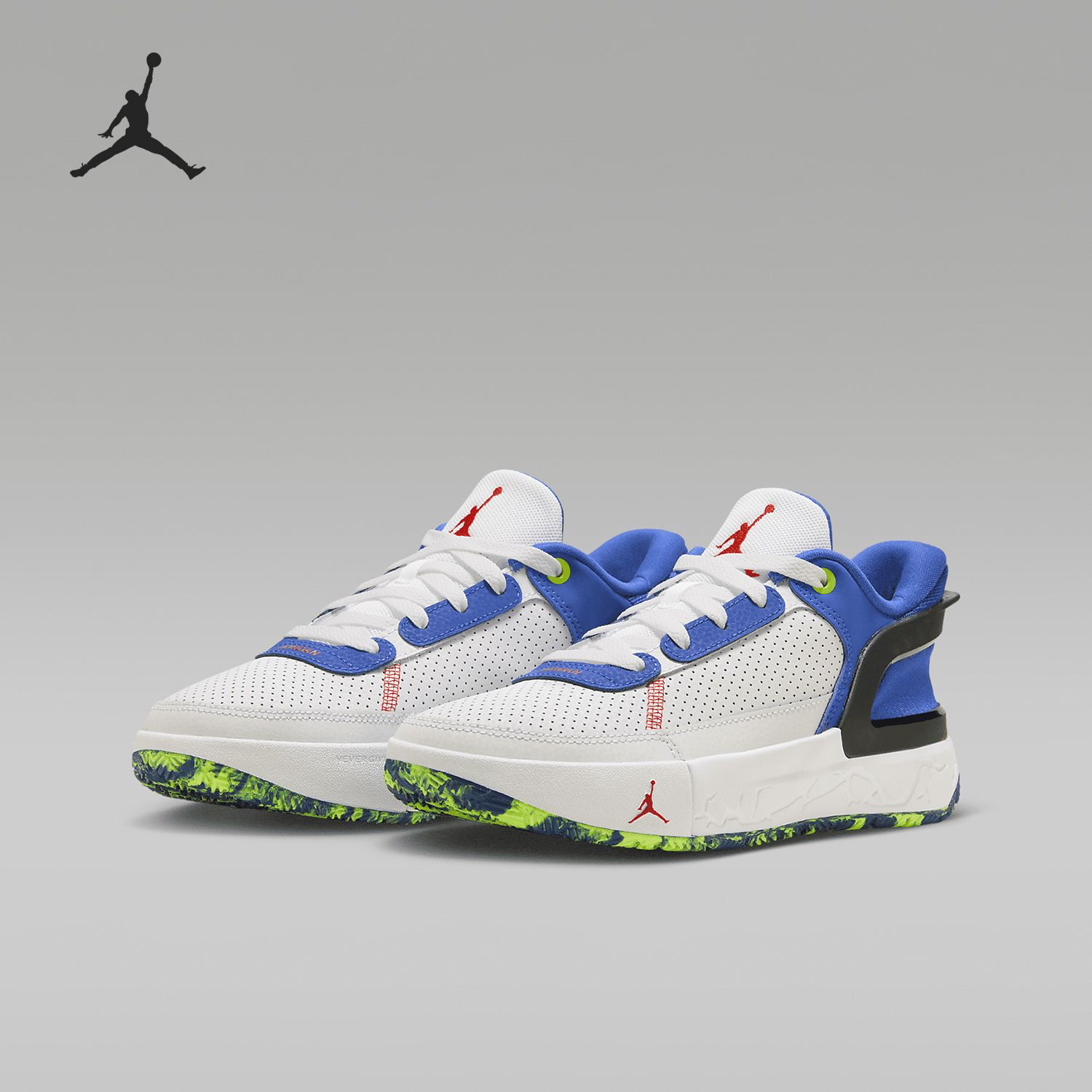 Jordan DAY1 舒适百搭防滑耐磨低帮儿童跑步鞋 FQ1306-100