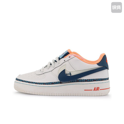 Nike Air Force 1 Mini Swoosh 换钩低帮青少年板鞋 CK9708-100