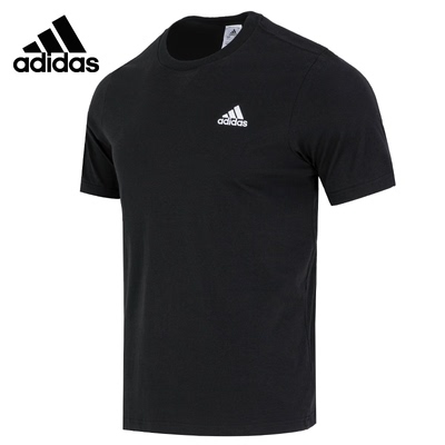 adidas 美式复古印花休闲运动舒适透气圆领短袖T恤 男款 IC9282