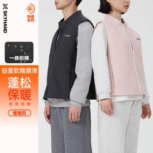 SKYHAND棉运动马甲女25年秋冬新款 宽松轻薄保暖棉服外穿休闲外套