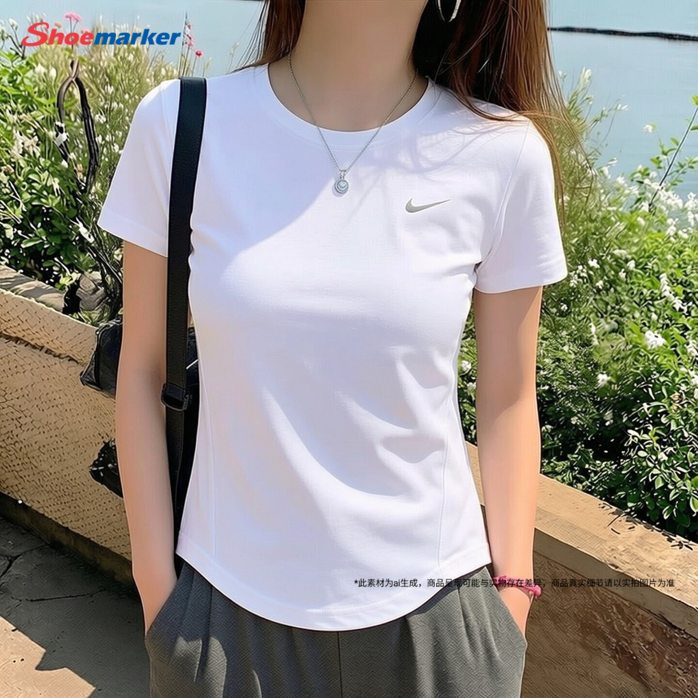 耐克官方正品女款短袖T恤夏季新款白色运动服半截袖速干圆领上衣