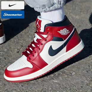 NIKE耐克官方正品芝加哥红白AJ1男鞋春季新款运动鞋篮球鞋HF3148