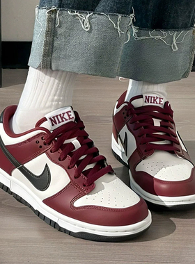 Nike耐克官方正品板鞋女鞋25春季婚鞋红色DUNK运动鞋休闲鞋FZ4352