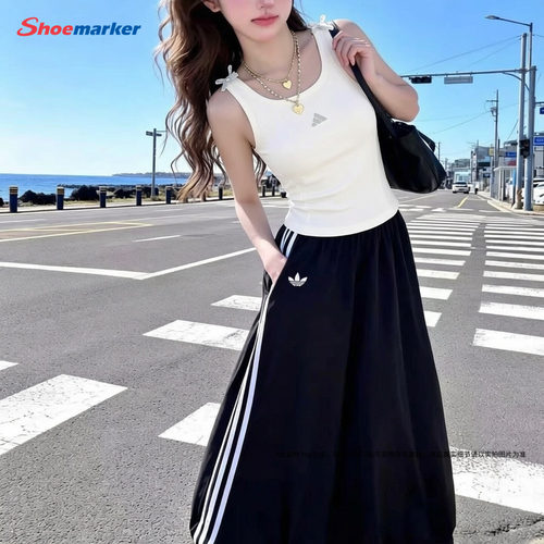 adidas阿迪达斯女装针织背心2026春新款健身跑步吊带运动服KS0043