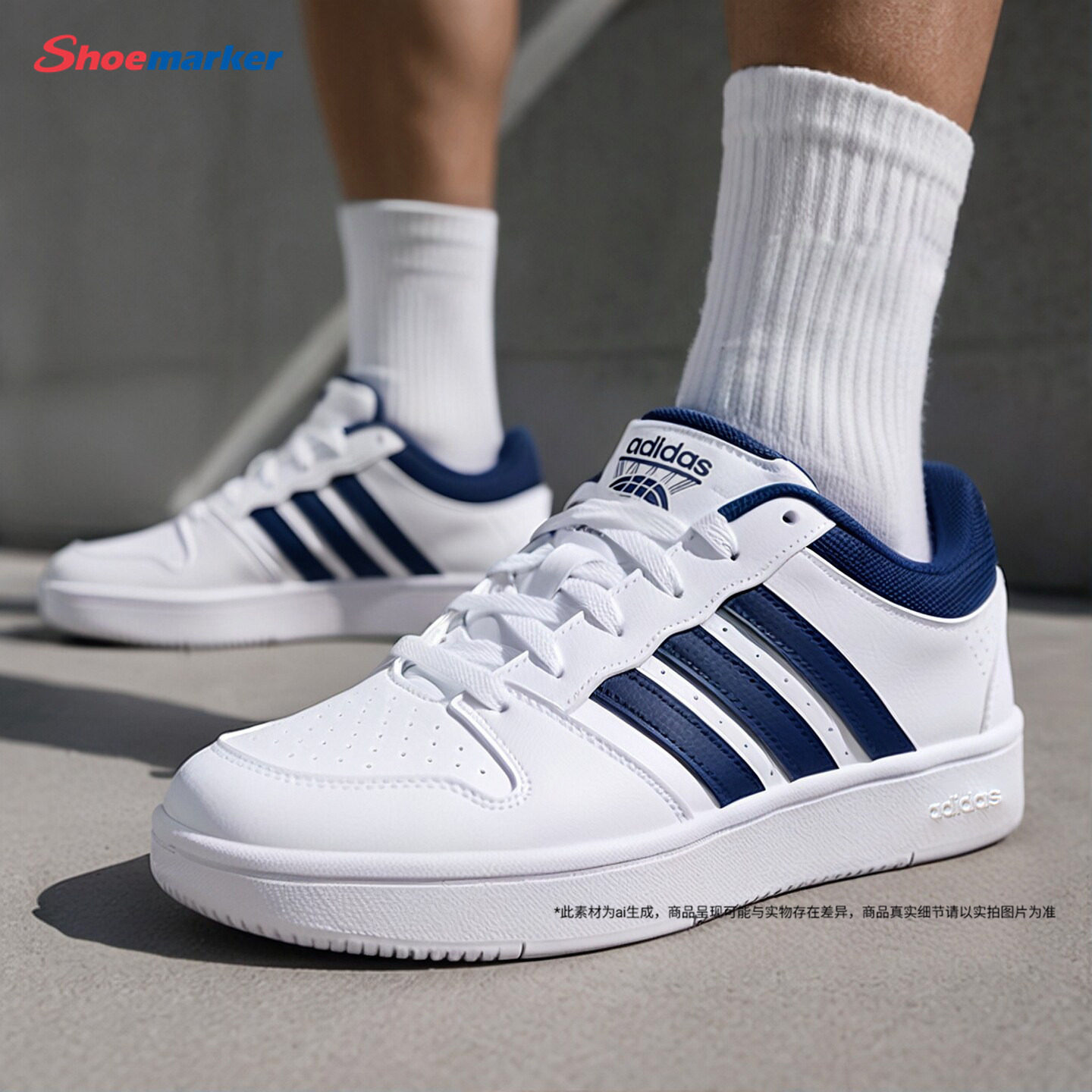 Adidas阿迪达斯男鞋板鞋官方正品透气休闲鞋2026新款低帮运动鞋