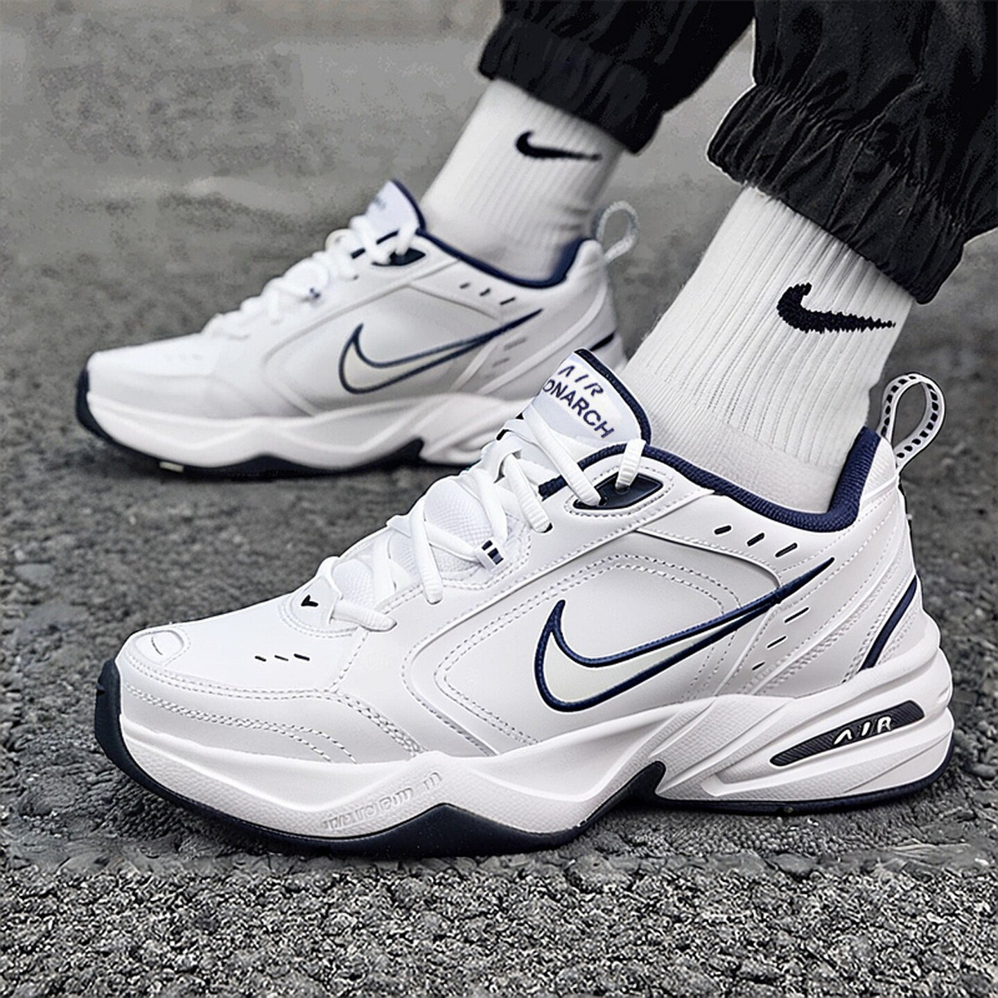 耐克官方正品男鞋白色厚底老爹鞋休闲鞋NIKE秋季新款气垫运动鞋男