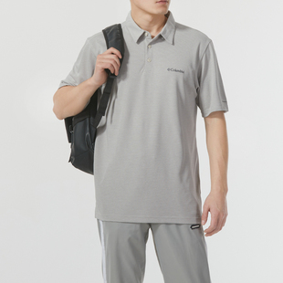 AE2996 哥伦比亚官方2025夏季 新款 运动服男立领透气短袖 T恤POLO衫