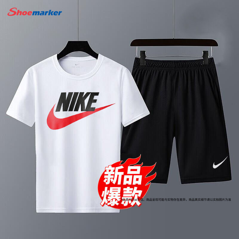 Nike耐克跑步套装男装运动服春夏季新款男士T恤短袖裤薄款两件套