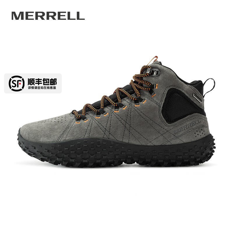 Merrell迈乐户外休闲鞋男鞋WRAPT MID露营徒步鞋轻便耐磨登山鞋