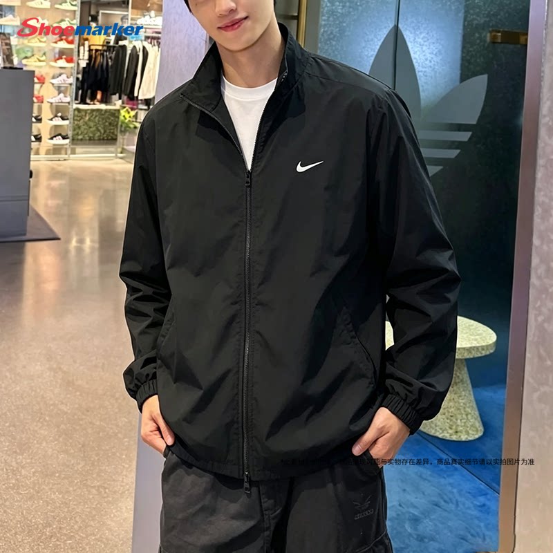耐克男士外套官方旗舰店正品2026秋季新款黑色运动服速干休闲夹克