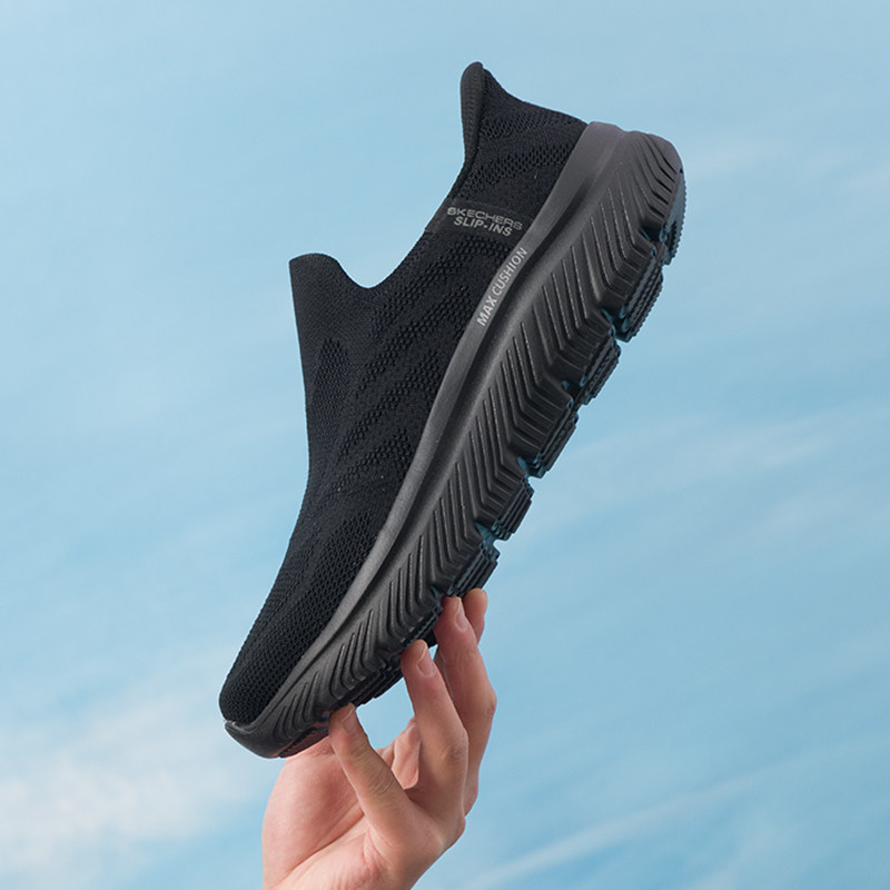 斯凯奇（Skechers）男鞋子 新款冬季Slip ins闪穿鞋网面透气健步,运动鞋new,运动休闲鞋,淘宝优惠券,粉丝福利购,淘宝优惠卷