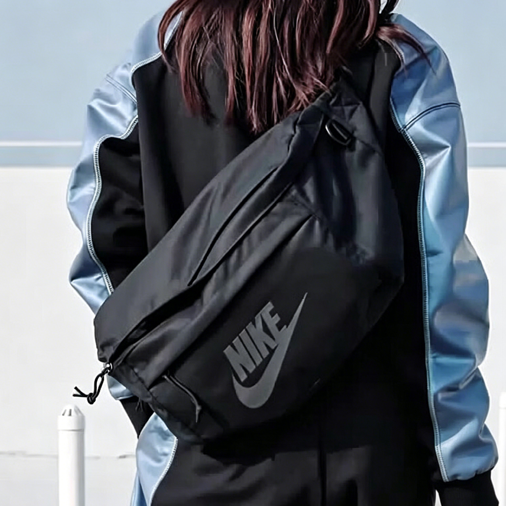 耐克26年新款男女款单肩包高级感官方正品运动骑行背包腰包BA5751