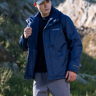 Columbia哥伦比亚户外男子冲锋衣抓绒内胆保暖三合一外套WE6508