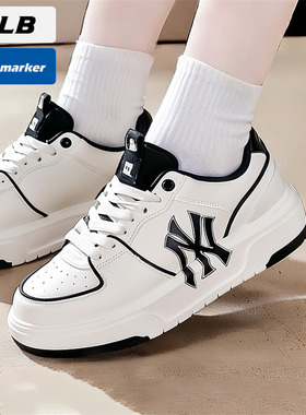 MLB官方板鞋男鞋女鞋春季新款厚底复古小白鞋休闲运动鞋3ASXCA12N