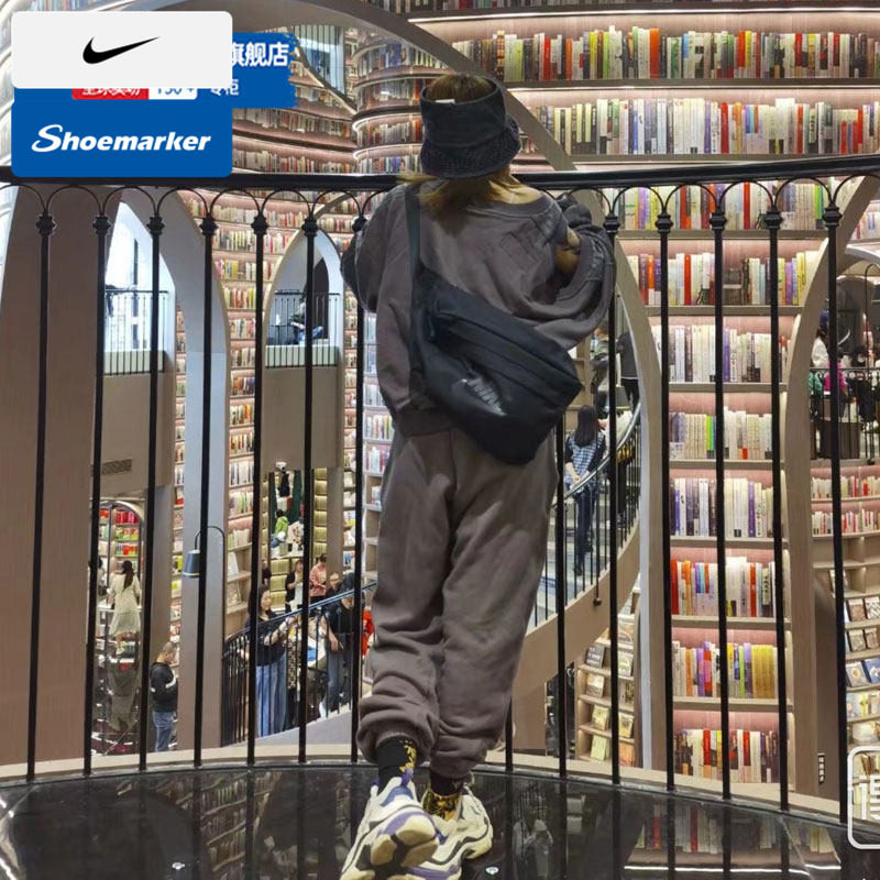 NIKE耐克单肩包男女包2025新款运动包户外腰包大容量斜跨包背包