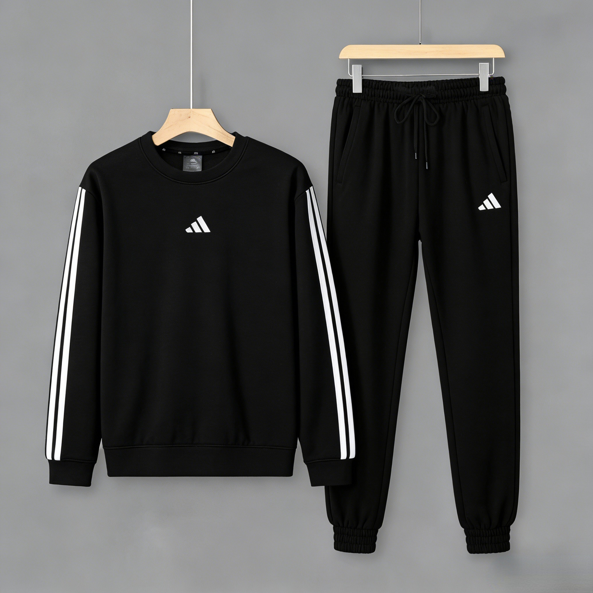 Adidas阿迪达斯三条纹套装卫衣长裤男款2026新款休闲长袖运动套衫