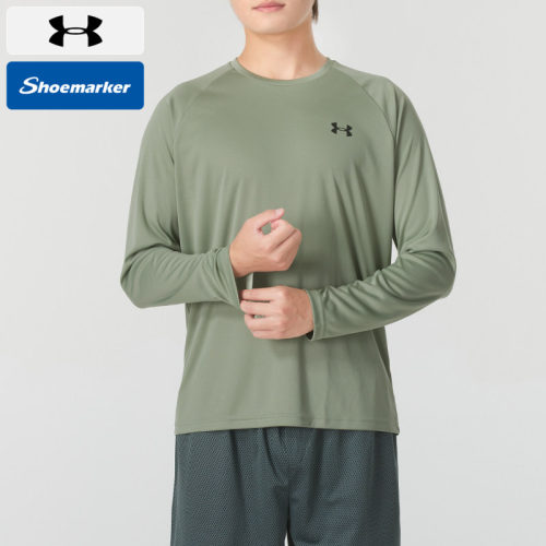 安德玛男子UA Velocity LS长袖T恤宽松运动服健身训练快干套头衫