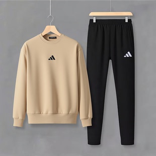 阿迪达斯Adidas长裤卫衣两件套男款秋季2025新款运动休闲跑步套装