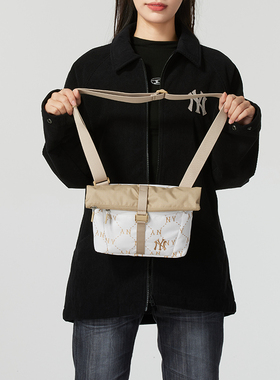 MLB官方NY老花单肩背包男女包2025新款手拎包旅行斜挎包3ACRM035