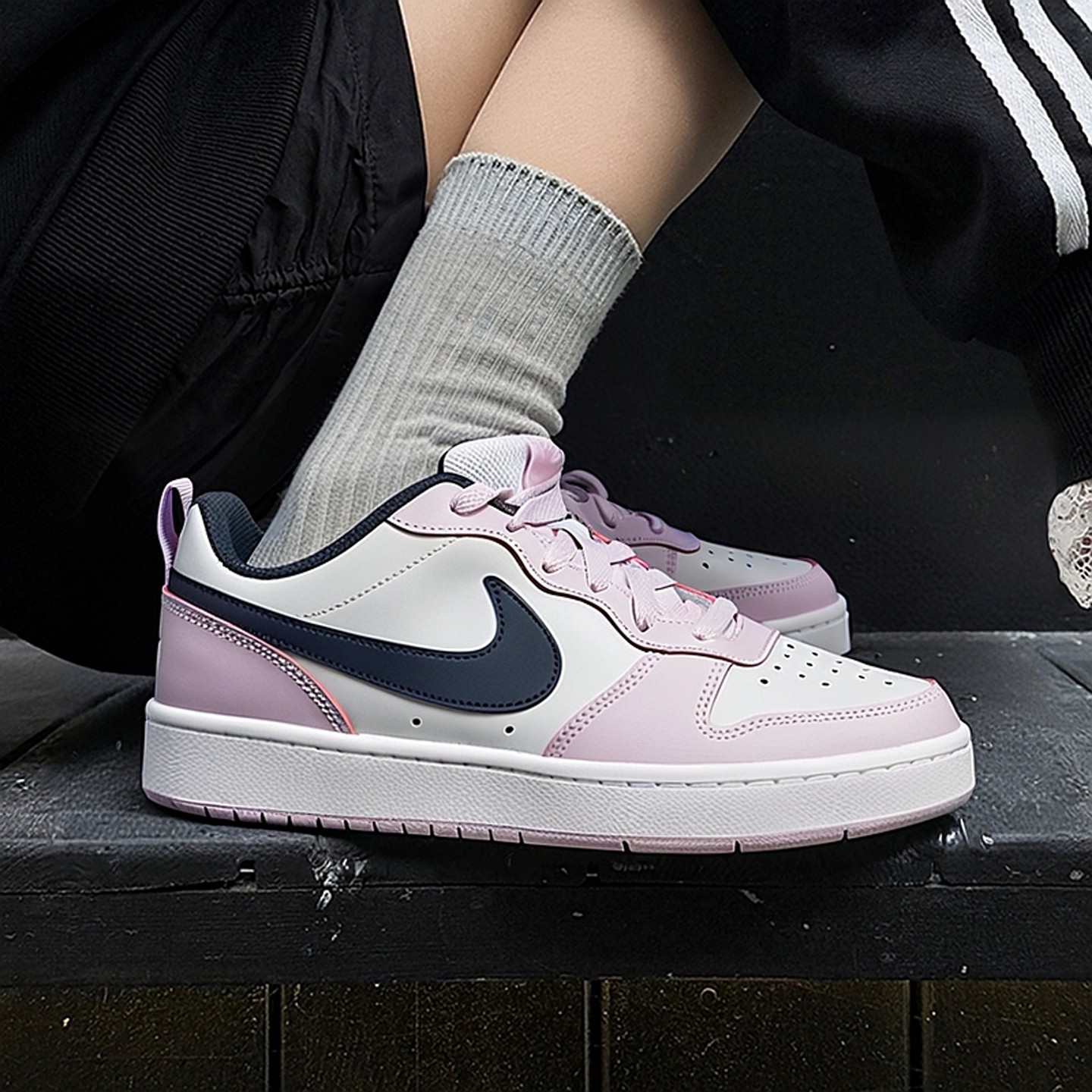 耐克官网正品粉色板鞋旗舰店女款潮流休闲鞋秋季新款平板鞋BQ5448,运动鞋new,运动休闲鞋,淘宝优惠券,粉丝福利购,淘宝优惠卷