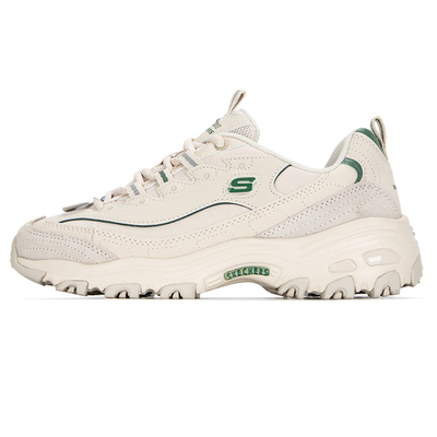 斯凯奇（Skechers）摩卡熊1代丨莫兰迪浅色运动鞋女鞋休闲老爹鞋