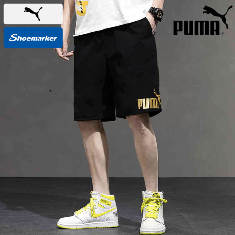 Puma彪马官网短裤男2026夏季新款男士五分裤宽松金标沙滩裤运