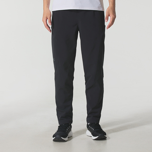 黑色宽松直筒裤 安德玛UA官方正品 训练健身跑步长裤 2025秋季 子 男裤