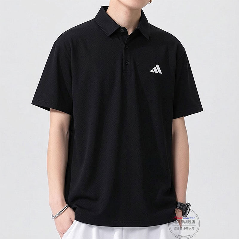 阿迪达斯男装夏季新款运动服透气翻领休闲短袖T恤商务时尚POLO衫
