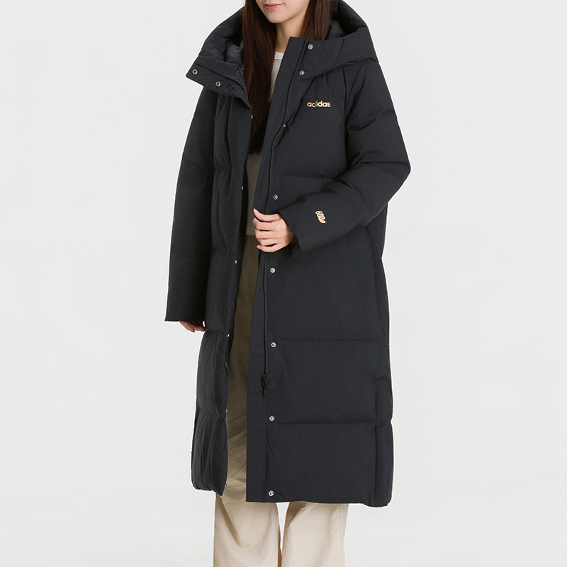 阿迪达斯2026冬季女装运动服休闲羽绒服鸭绒填充常规版型保暖外套