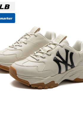 MLB男鞋女鞋老爹鞋新款基础系列厚底显高运动鞋休闲鞋3ASHBWS4N