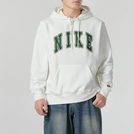耐克新款男装加绒连帽卫衣大LOGO冬季保暖潮流运动服FZ0872-133
