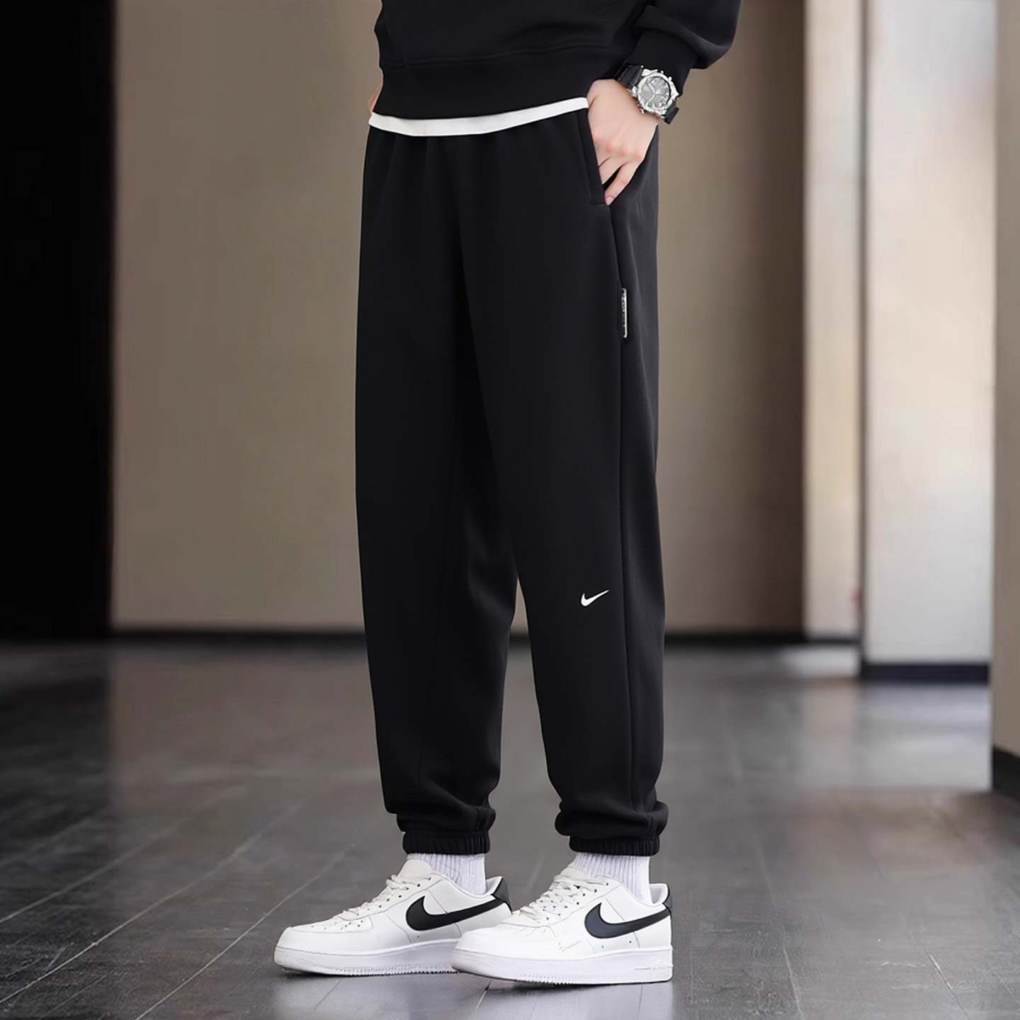 Nike耐克正品裤子男2025秋季新款篮球运动裤训练卫裤束脚裤FZ0225