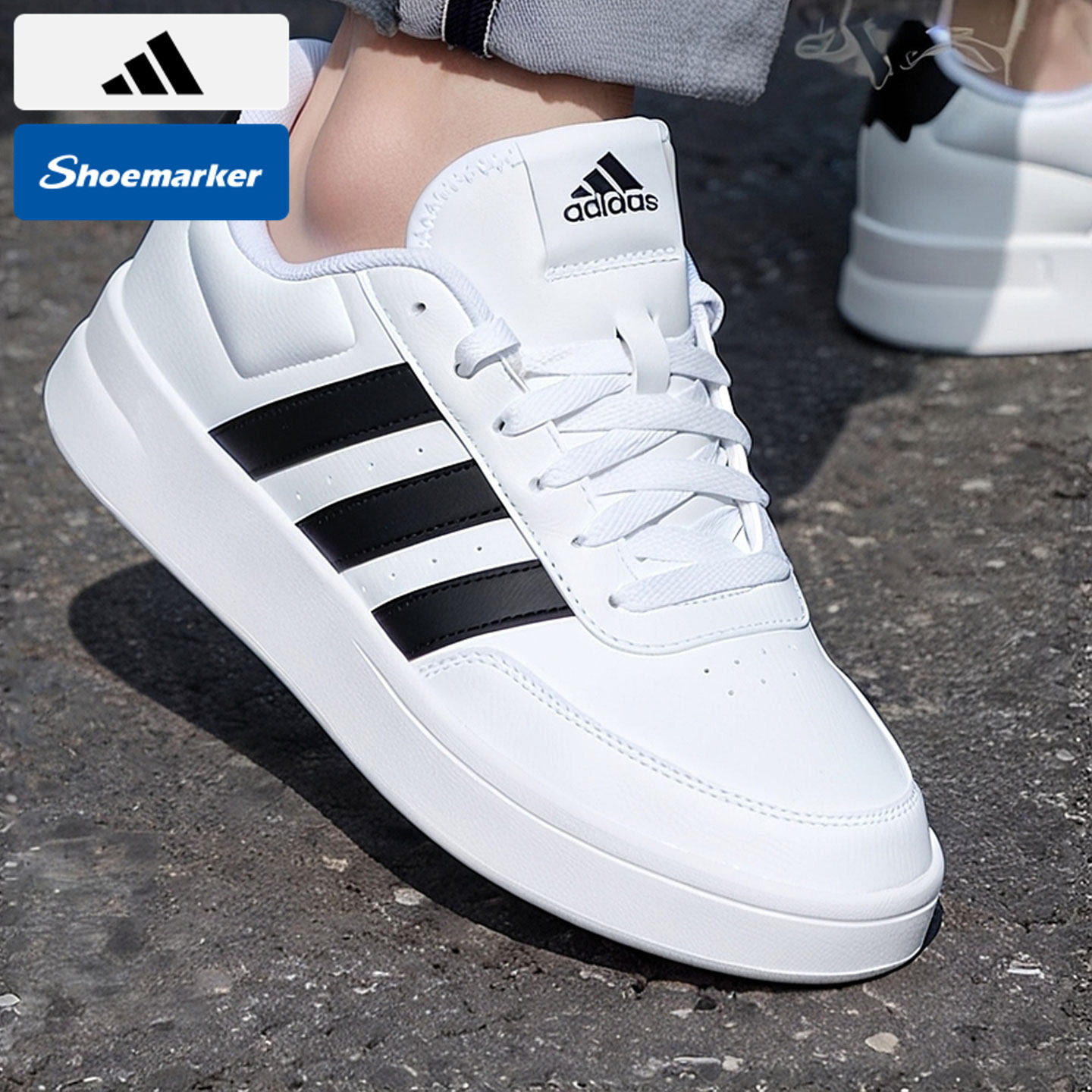 阿迪达斯男鞋板鞋秋季新款休闲鞋低帮小白鞋平底鞋正品男款运动鞋