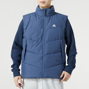 防风保暖夹克运动服背心 Adidas阿迪达斯羽绒马甲男2024春季 新款