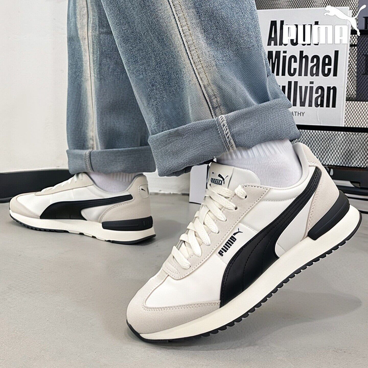 PUMA彪马男鞋女鞋跑步鞋经典复古运动鞋厚底休闲鞋T头鞋399250-01