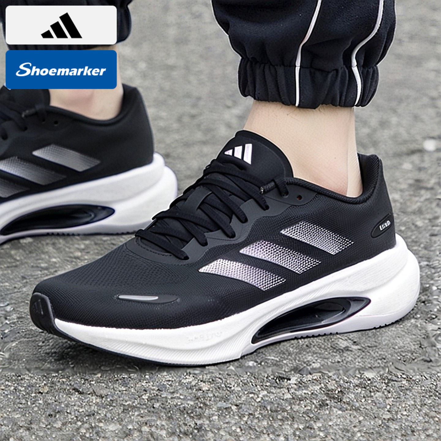 阿迪达斯官方正品跑步鞋男2025冬新款休闲鞋boost轻便减震运动鞋