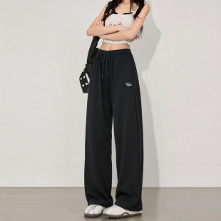 Nike耐克官方长裤女款2026秋季新款宽松阔脚裤针织长裤直筒裤