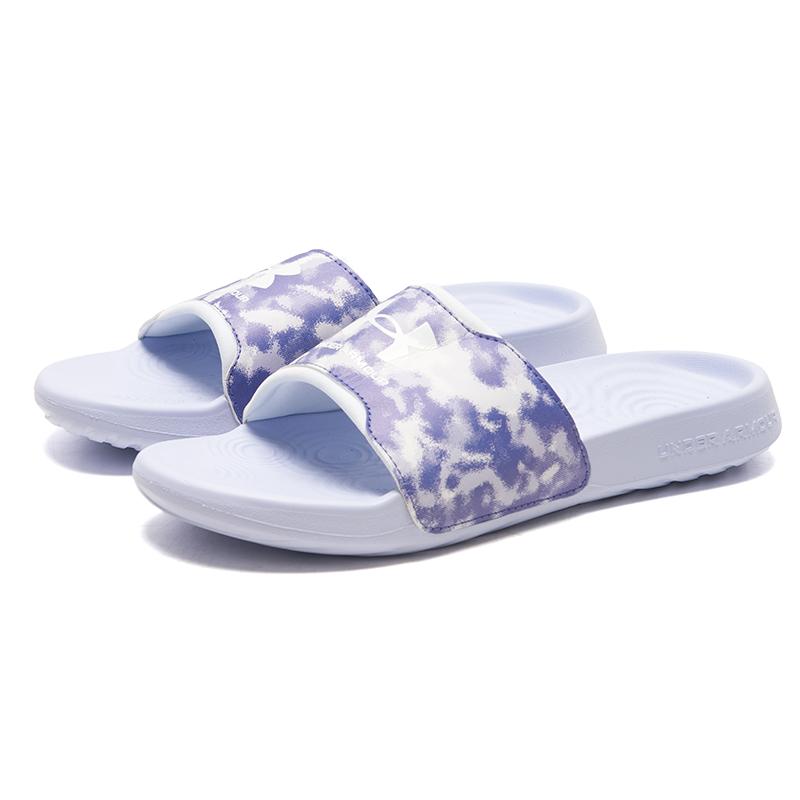 安德玛拖鞋女鞋新款运动凉拖魔术贴休闲居家户外沙滩鞋一字拖凉鞋