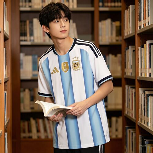 Adidas阿迪达斯官方正品男装世界杯足球球衣透气短袖上衣男JM8396