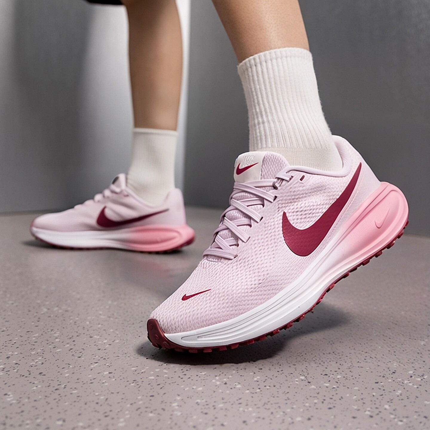耐克新款女子革命者8缓震跑步鞋NIKE REVOLUTION 8粉色透气运动鞋