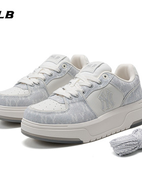 MLB官方男女同款板鞋复古休闲鞋运动学长鞋潮流老花鞋子3ASXS015N