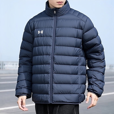 UA安德玛官方正品男女情侣款运动服立领休闲服保暖90绒轻薄羽绒服