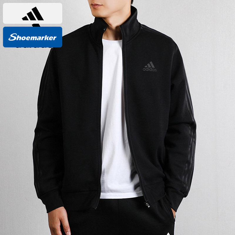 阿迪达斯官方正品外套男春季新款运动服男士经典上衣立领休闲夹克