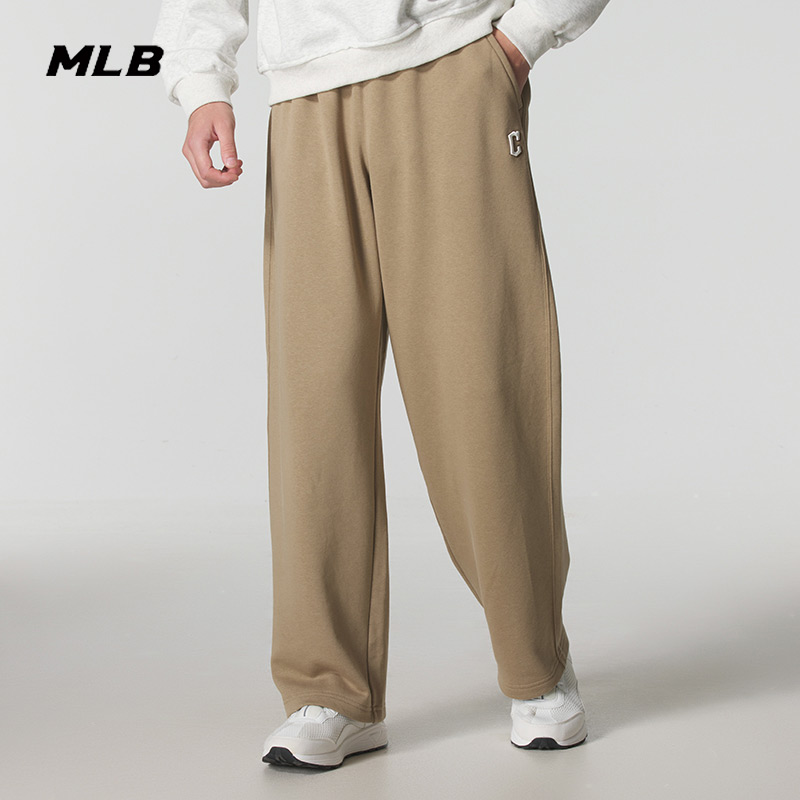 MLB官方针织长裤男女裤子2025冬季新款运动卫裤束腿裤潮3APTB0254