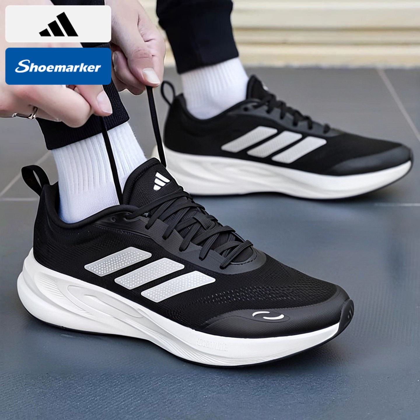 阿迪达斯官方正品男女鞋跑步鞋秋冬新款轻便运动休闲鞋低帮训练鞋