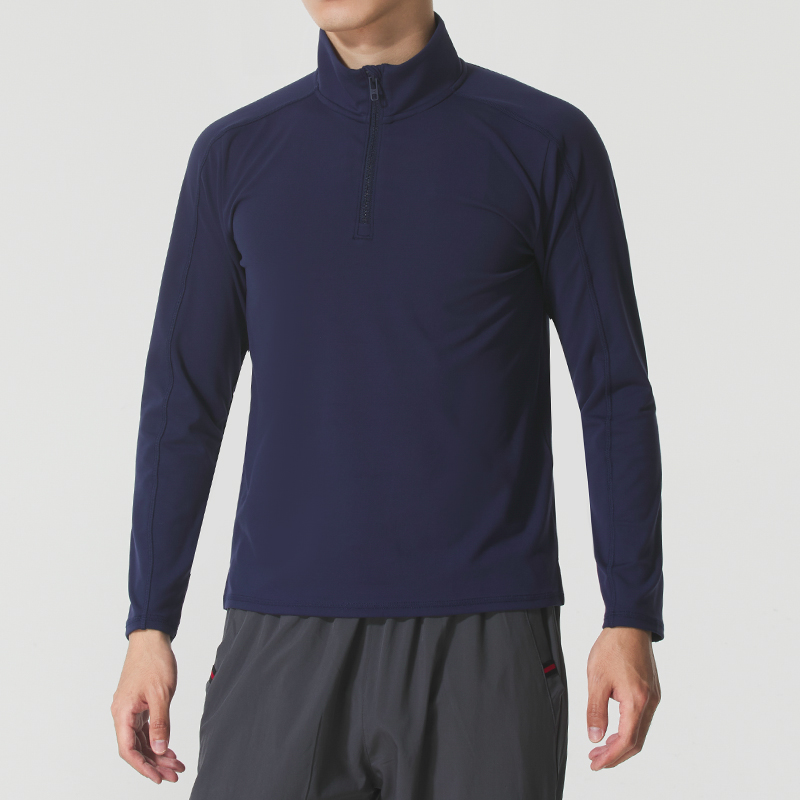 安德玛官方男子1/4拉链训练运动长袖T恤2025夏季新款运动服套头