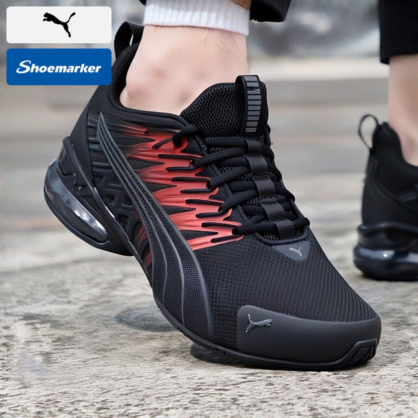 PUMA彪马跑步鞋男鞋26春季新款黑色运动鞋休闲鞋透气网面慢跑鞋