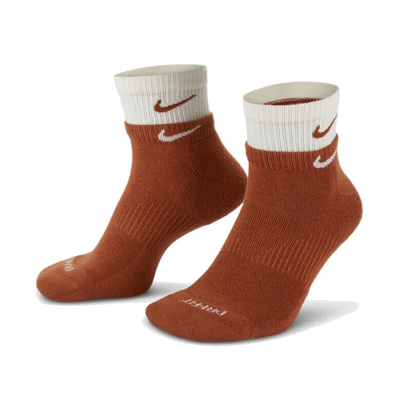 NIKE耐克男袜女袜假两件袜子2025新款一双装透气速干运动休闲袜