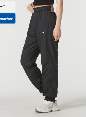 NIKE耐克女裤2025秋新款透气梭织速干休闲运动束脚长裤FV7661-010